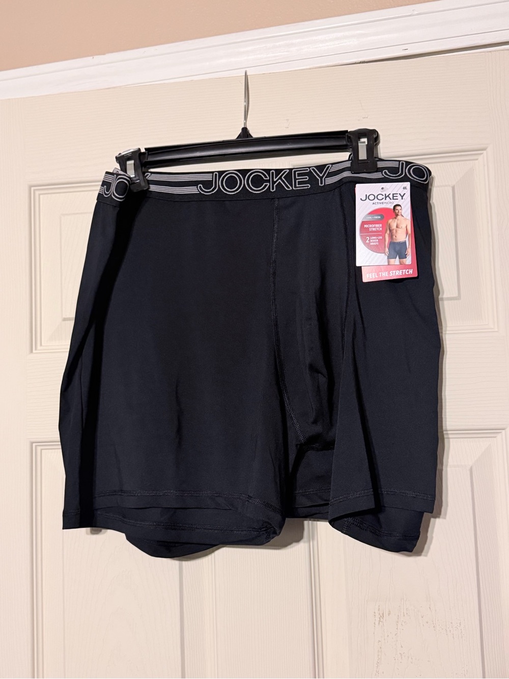 Jockey Black Men’s Logo Waist Boxer Briefs